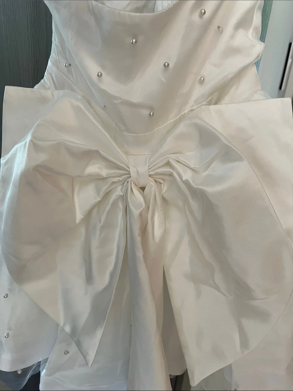 NWT REVOLVE Australia SHOWPO Cailene pearl stud tulle fit flare mini dress US 0 - Picture 14 of 15